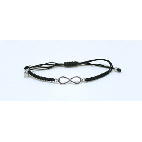 Pulsera Trenzada + Infinito De Plata