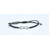 Pulsera Trenzada + Infinito De Plata