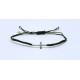 Pulsera Trenzada + Cruz De Plata