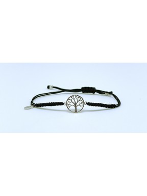 Pulsera Trenzada + Árbol De Plata