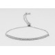 Pulsera Cadena Plata Ajustable - Centro Simil Cristal + Bolas De Tope