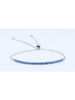 Pulsera Cadena Plata Ajustable - Centro Simil + Bolas De Tope