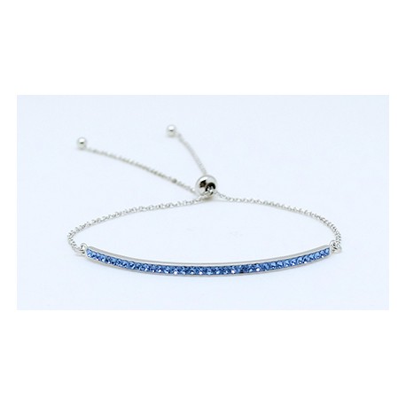 Pulsera Cadena Plata Ajustable - Centro Simil + Bolas De Tope