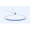 Pulsera Cadena Plata Ajustable - Centro Simil + Bolas De Tope