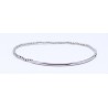 Pulsera Bolas + Centro Tubo PLata