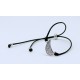 Pulsera Cuero Ajustable Ala + Bolas  Plata